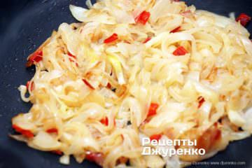 Жареный лук.