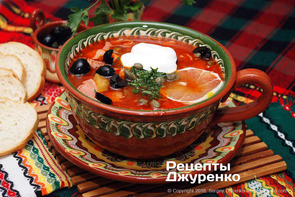 Суп-солянка (классический рецепт)
