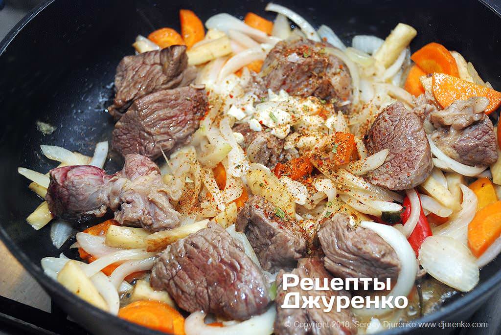 Мясо готовое к тушению.