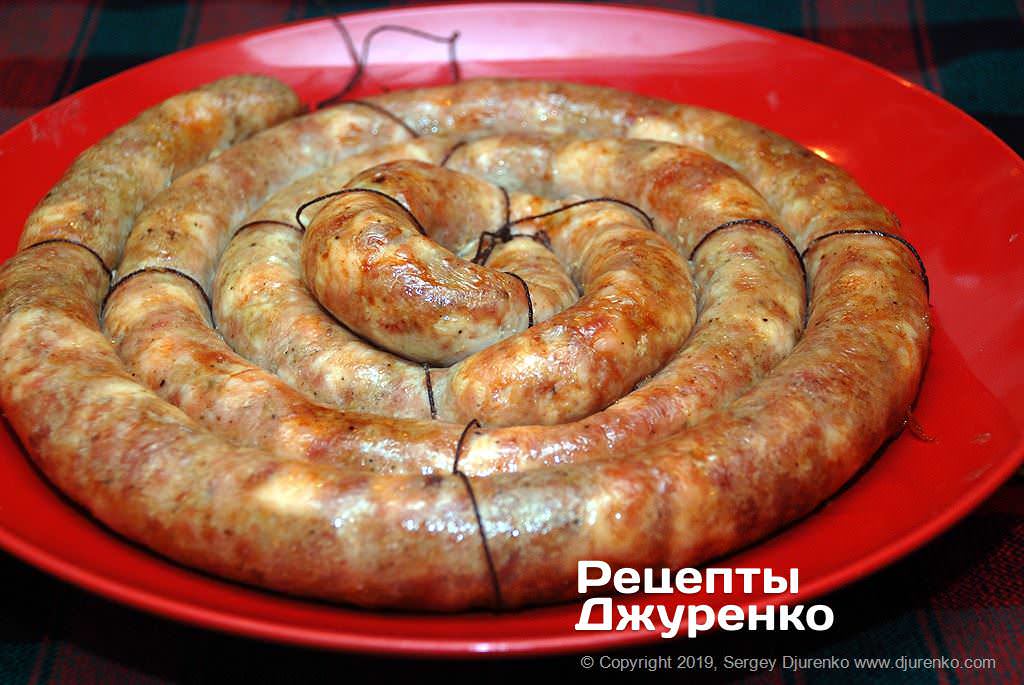 Домашняя куриная колбаса