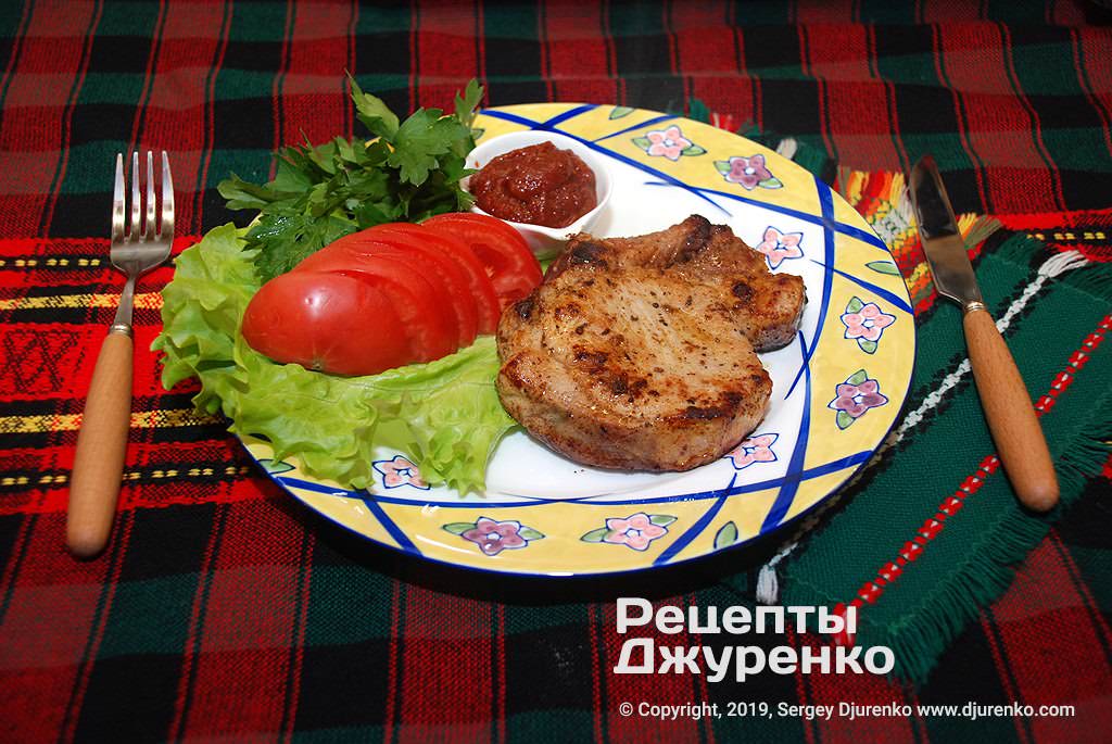 Рецепт приготовления антрекота из свинины Антрекот из свинины