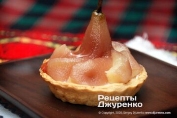Готовое блюдо десерт из груш
