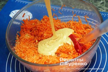 Тесто для морковного бисквита.