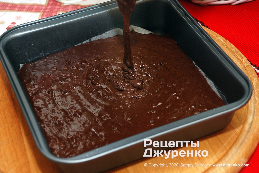 Ready chocolate batter.