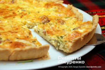 Фото рецепта киш с курицей