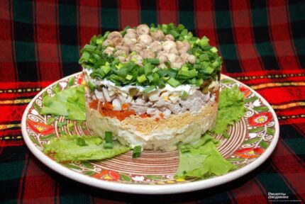 Салат Грибная поляна