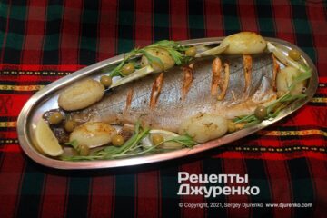 Фото рецепта горбуша в духовці