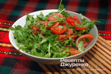 салат с рукколой