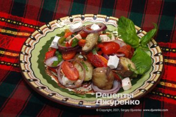 Салат з запечених овочів