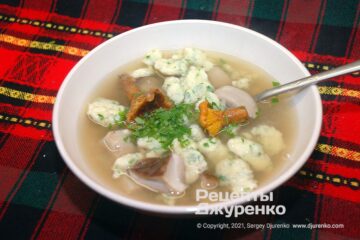 суп с клецками