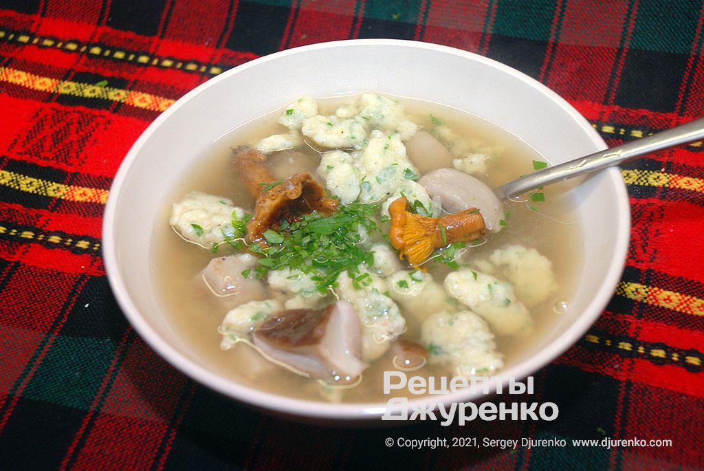суп с клецками