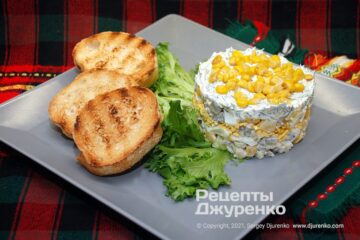 Фото рецепта салат с кукурузой