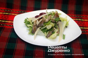 Фото рецепта салат с вешенками