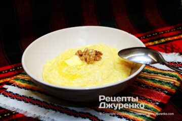 Фото рецепта кукурудзяна каша