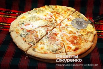 Фото рецепта сырная пицца