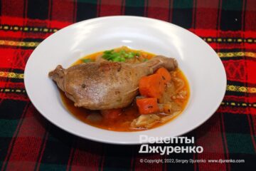 Фото рецепта тушеная утка
