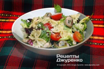 Салат с макаронами