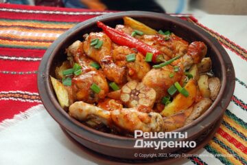 Куриные ножки с картошкой