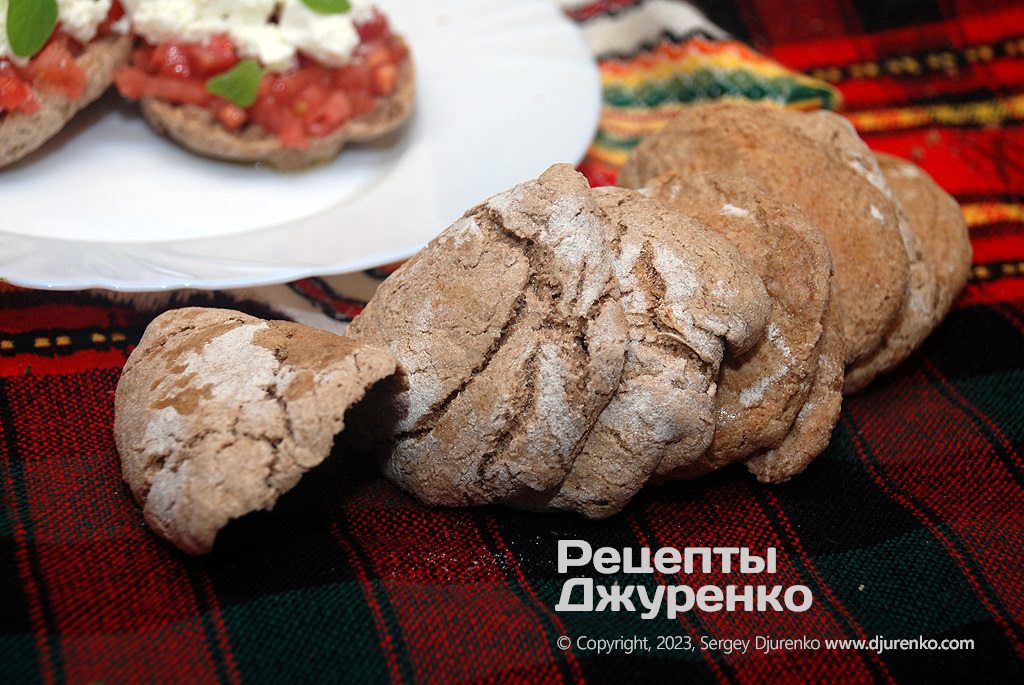 Рецепт приготування Ячмінні сухарі Ячмінні сухарі