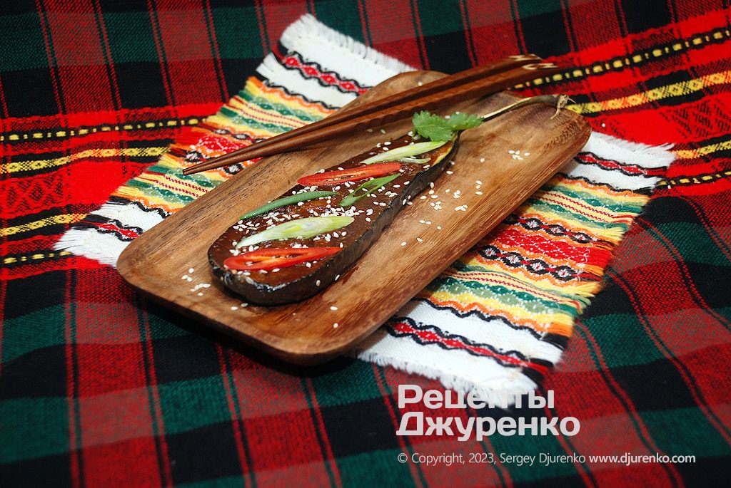 Рецепт приготування Баклажани з глазур'ю з пасти місо Баклажани з глазур'ю з пасти місо