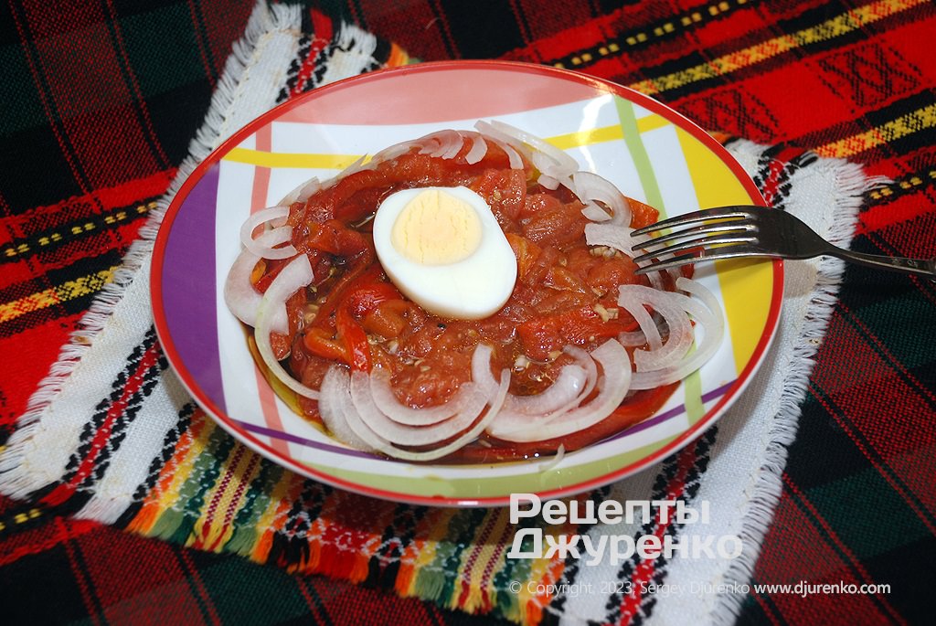 Зоронголло – холодная закуска из печеного перца