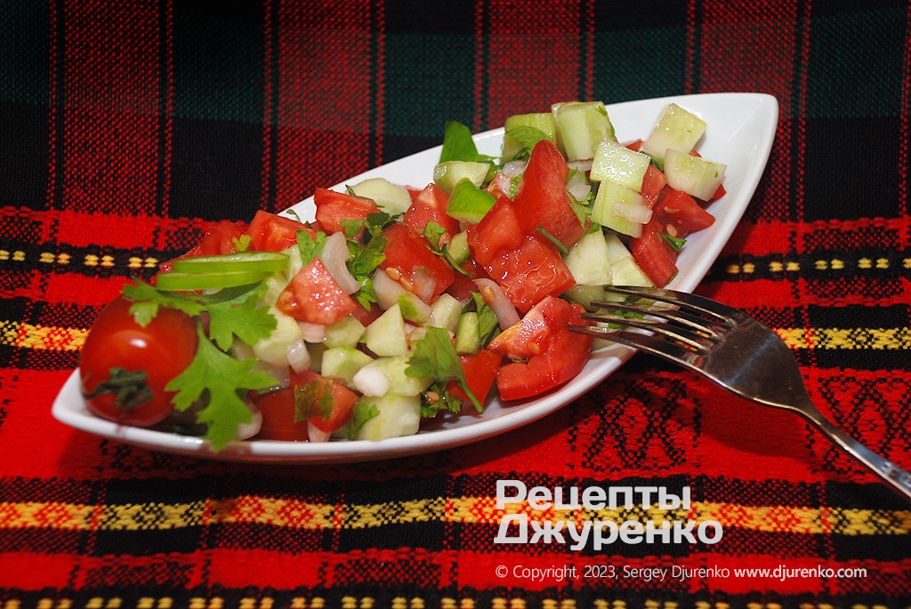 Салат пастуха «Чобан» - овочевий салат турецької кухні