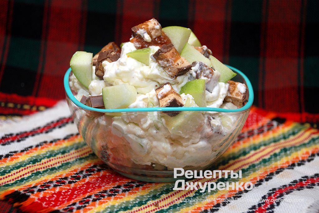 Десерт с кремом глясе