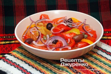 Тушеный перец — пепероната