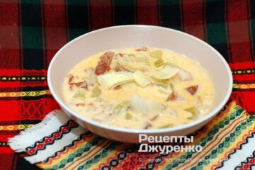 Крем-суп из фасоли