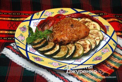 Курка у гірчично-медовому маринаді