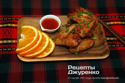 Мариновані крильця з апельсином та імбиром