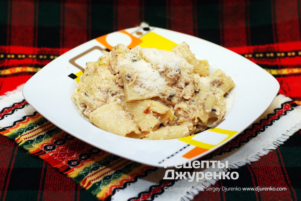 Сливочная паста с рыбными консервами