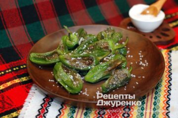 Закуска из перца «падрон» – жареные стручки